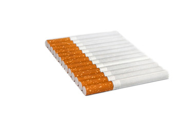 Cigarettes isolated on white background