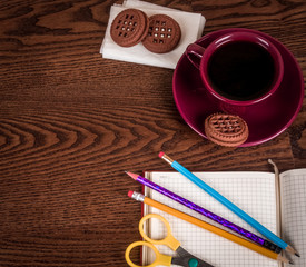 concept of education with breakfast