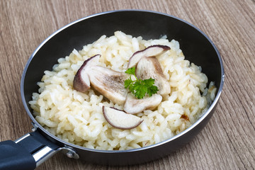 Mushroom risotto