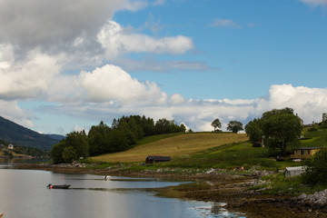 empty coast of fjord