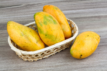 Ripe yellow mango