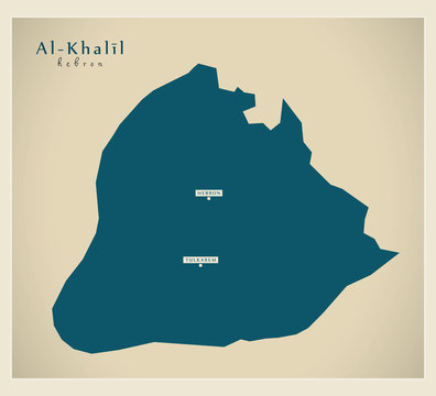 Modern Map - Al-Khalil PS