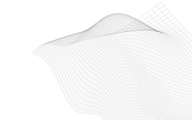 Geometric Wireframe Shape