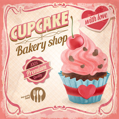 cupcake love retro
