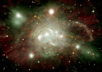 galaxy in a free space