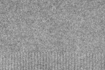 Fototapeta na wymiar Gray woolen knitted background