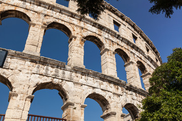 Obraz premium Pula is the largest city in Istria (arena)