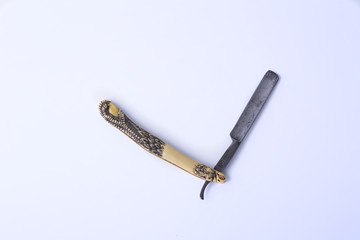 isolated sharp razor