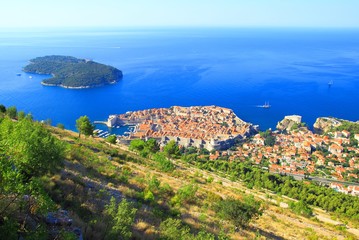 Dubrovnik, walled city in Croatia