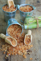 Organic cane sugar brown