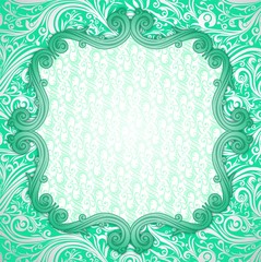 Cover Abstract Batik Green Swirl