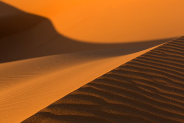 Moroccan desert landscape. Dunes background..