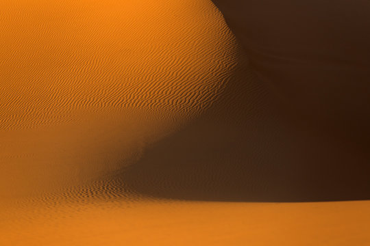 Moroccan desert landscape. Dunes background..