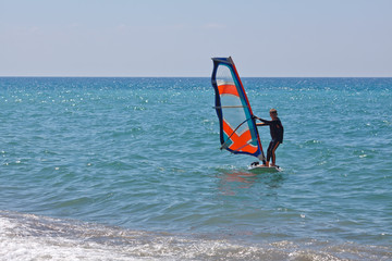 Little windsurfer