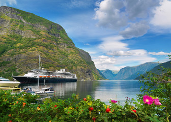 Fjord Sognefjord in Norway