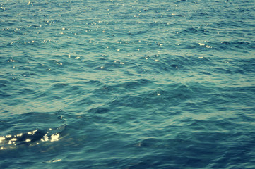 Naklejka premium Sea surface of the water. Water background