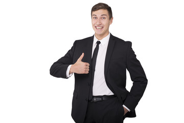 Businessman portrait isolated