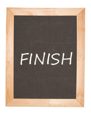 Blackboard with finish
