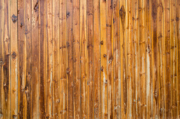 Walls made of wooden background.