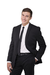 Businessman portrait isolated