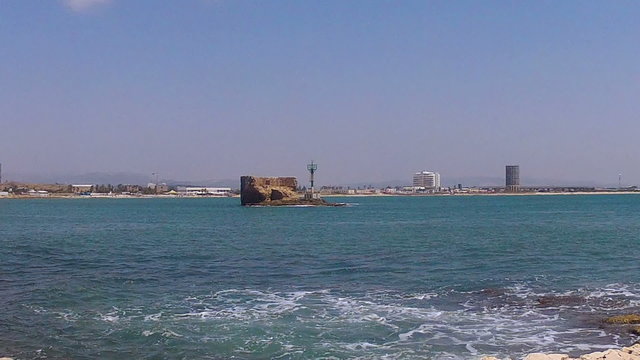 Lighthouse in the port Akko (Acre)/Old  port Akko (Acre), Israel