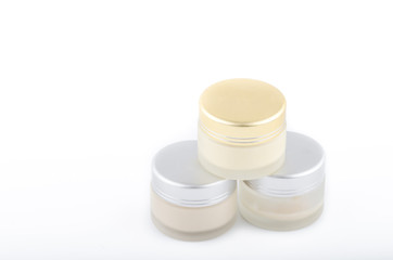 Collection of skincare spa products