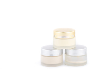 Collection of skincare spa products