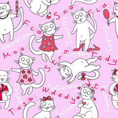 seamless kittens. week