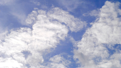 blue sky and beautiful clouds