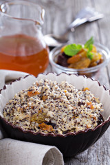 Russian traditional dish Kutia made from wheat