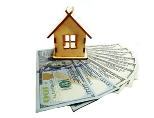 house miniature money background savings concept