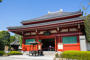 the Yogodo Hall at Senso-Ji temple in Tokyo, Japan