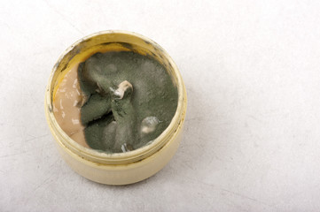 spoiled handmade preservatives free face cream in plastic jar
