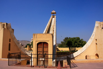 Astronomical Observatory Jantar Mantar in Jaipur, Rajasthan, Ind