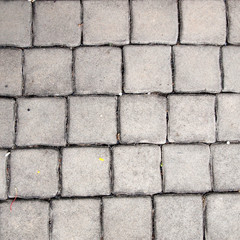 pavement Background of grey cobble stones