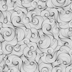 Seamless Pattern for coloring book.