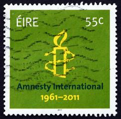 Postage stamp Ireland 2011 Amnesty International