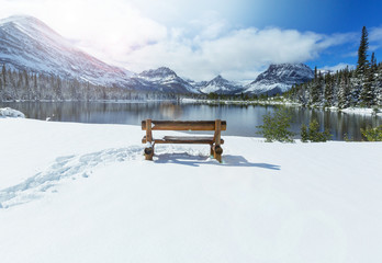 Glacier Park in winter