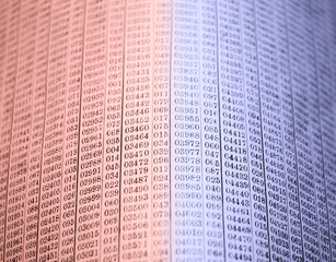 Obraz premium art grunge paper background with numbers 