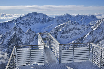   Lomnicky peak in Tatra Mountains Slovakia winter © mbt_studio