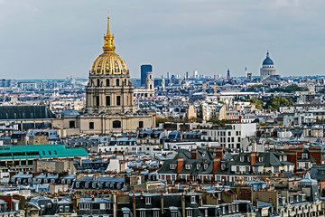 Widok z lotu ptaka Invalides Dome, Paryż, Francja - 96188269