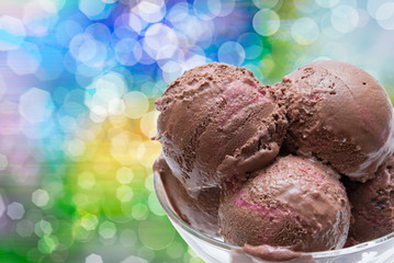 Ice cream close up