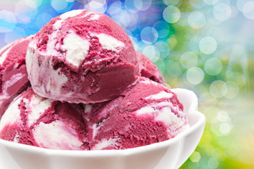 Ice cream close up