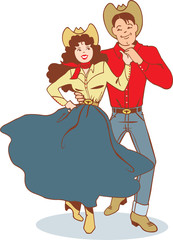 Country-western dancers