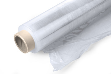 Roll of plastic stretch film