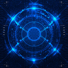 Futuristic graphic user interface