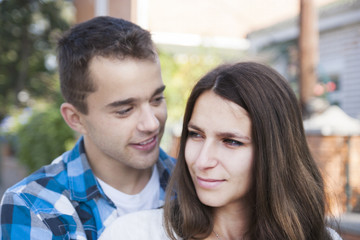 Fototapeta premium Young happy couple