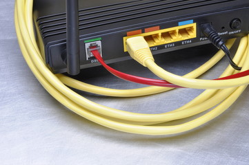 Computer network cable and internet router