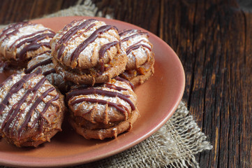 Cookies with chocolate