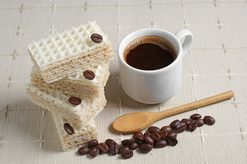 Coffee and wafers